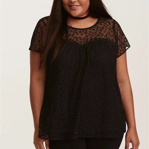 Torrid Star Mesh Blouse